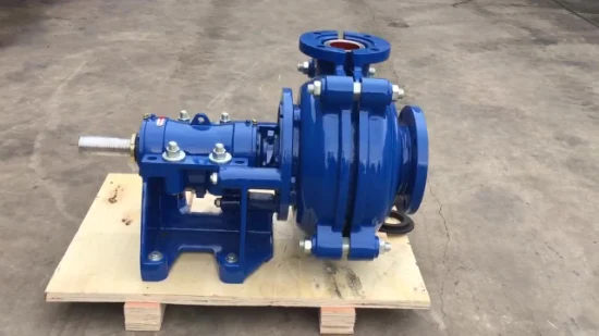 Pompe centrifuge à joint mécanique de pompe à lisier d'extraction de sable horizontale de la Chine